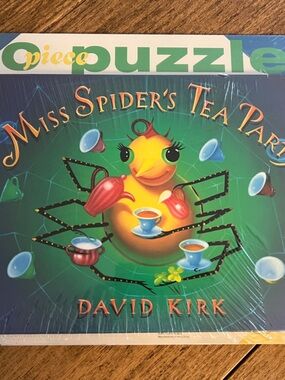 20 Piece Puzzle Set with Miss Spider’s Tea Party Hardcover Book